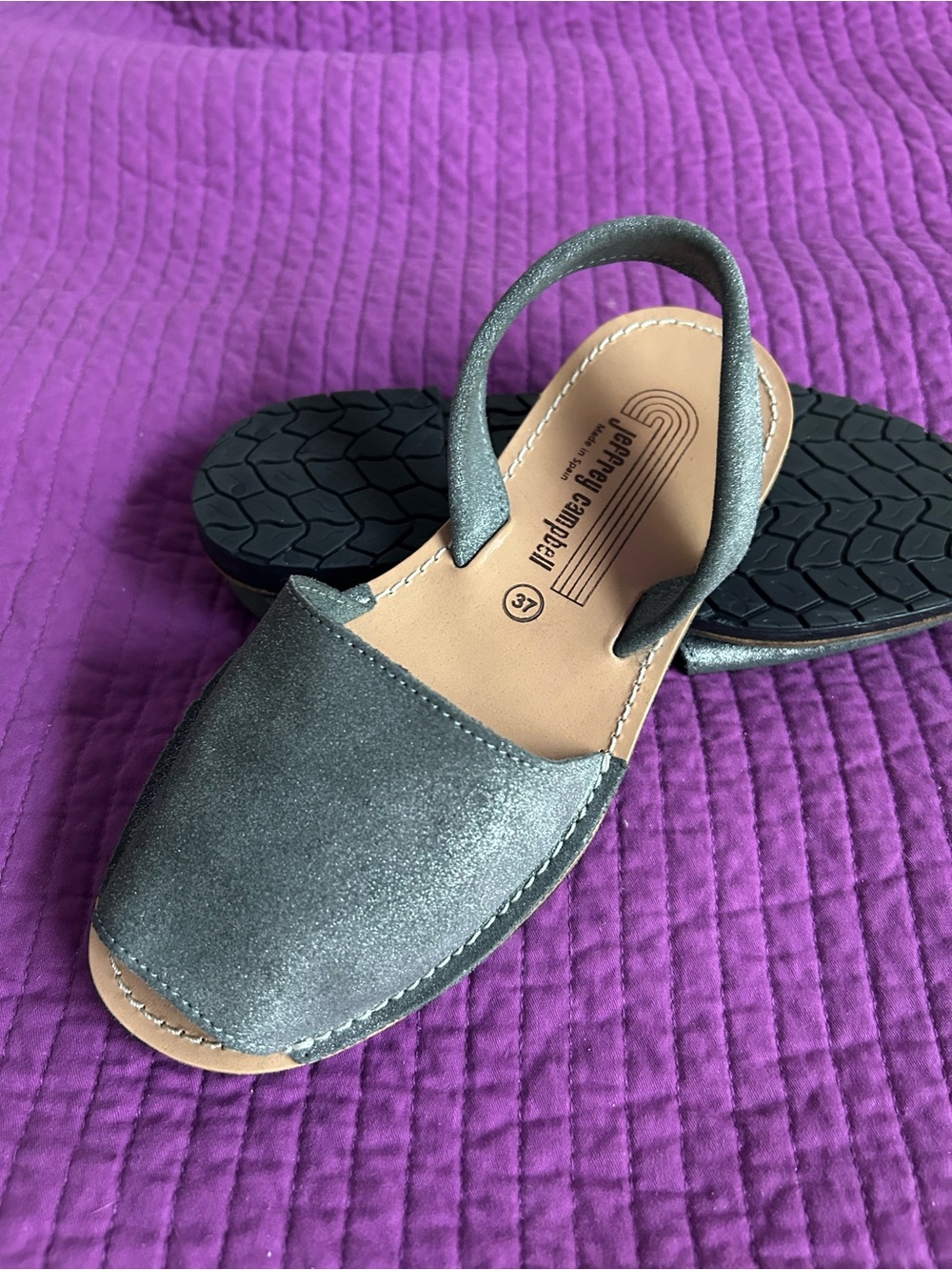 Jeffrey Campbell Grey Slingback Sandals